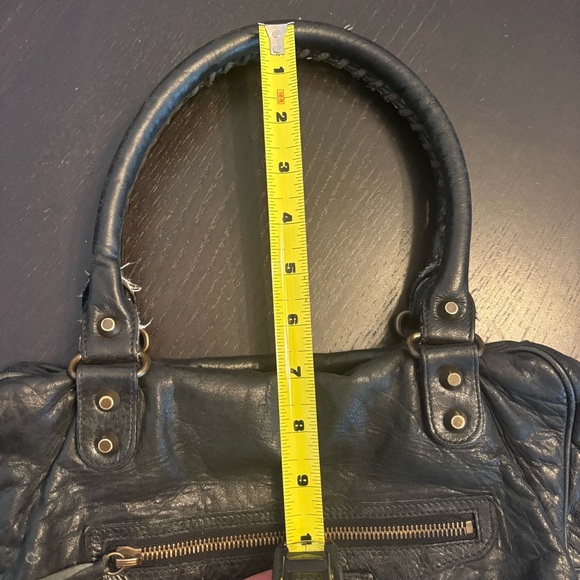 Balenciaga Velo City Black Leather Shoulder Tote Bag - Picture 15 of 15